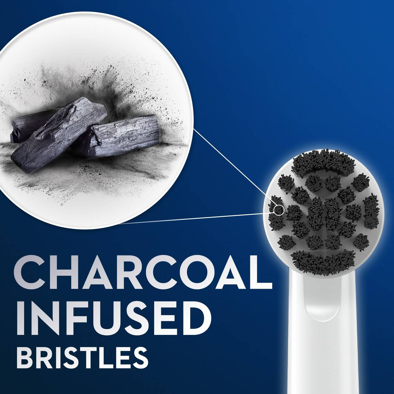 Oral-B Charcoal bristles Andra borsthuvuden Grå | SE_OB50744