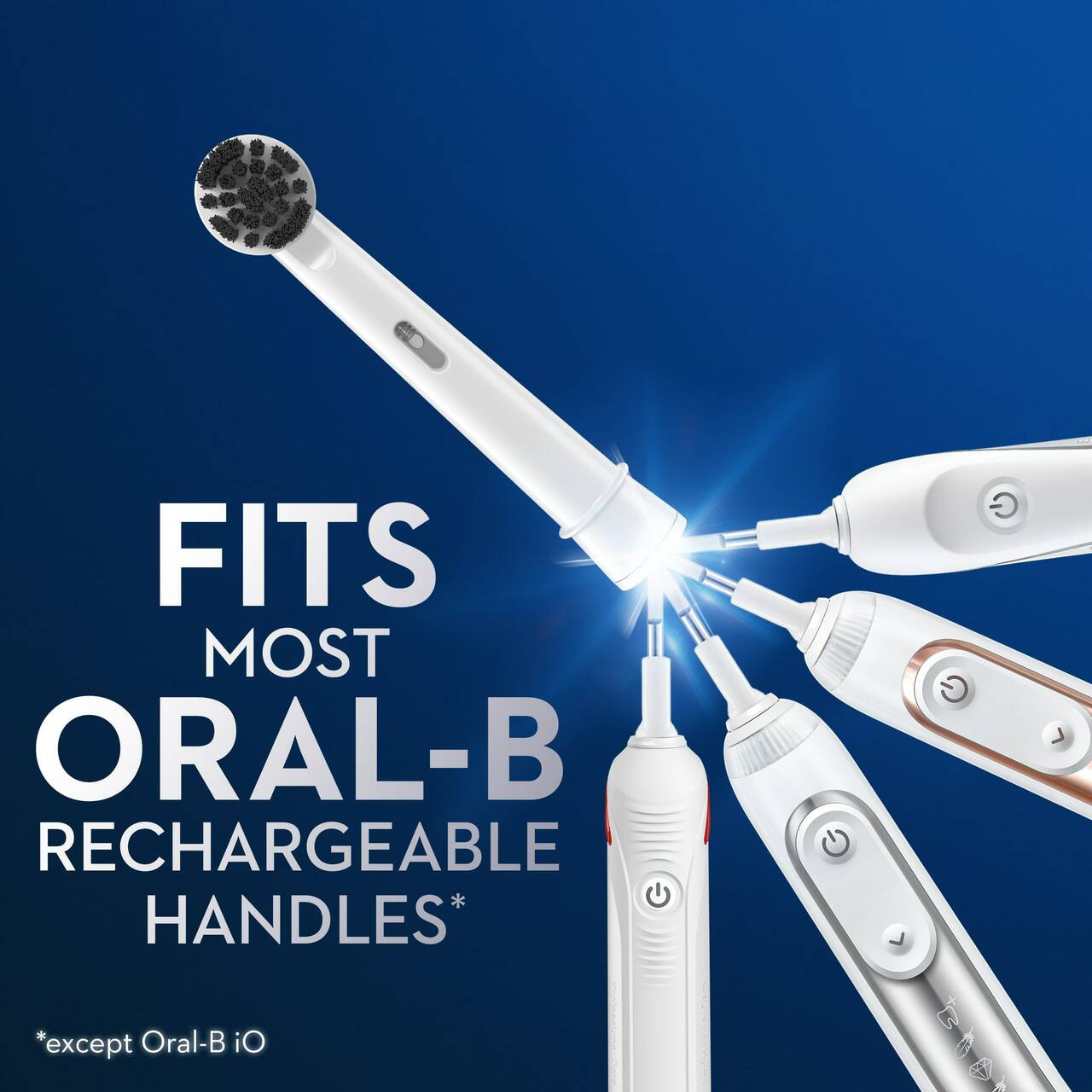 Oral-B Charcoal bristles Andra borsthuvuden Grå | SE_OB50744