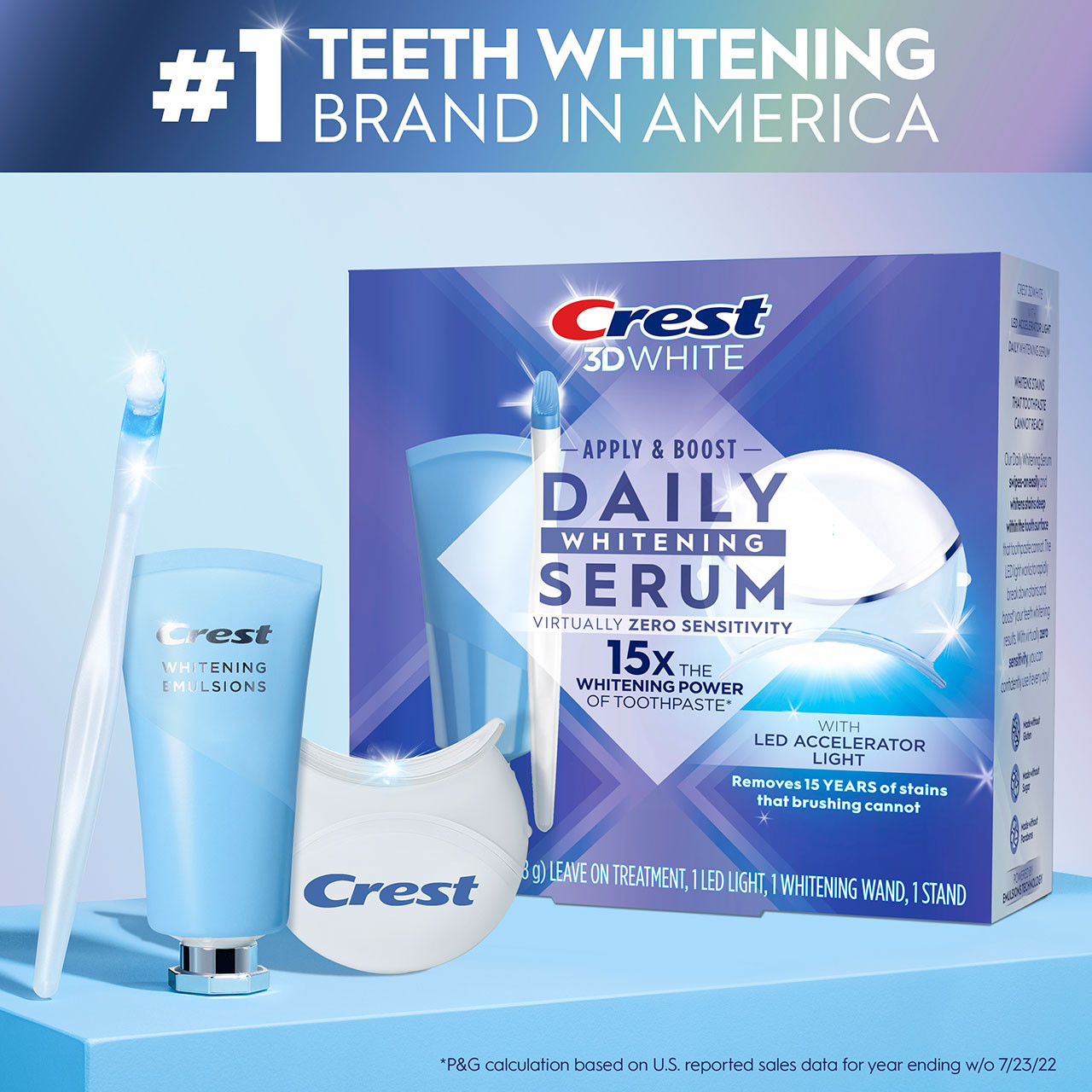 Oral-B Crest 3DWhite Daily Whitening Serum with LED Tillbehör Ljus | SE_OB67308