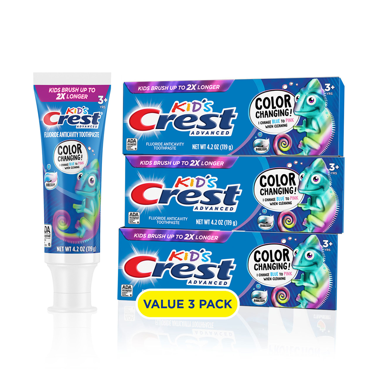 Oral-B Crest Kids Enamel + Cavity Protection Buntar Vita Blå | SE_OB25109