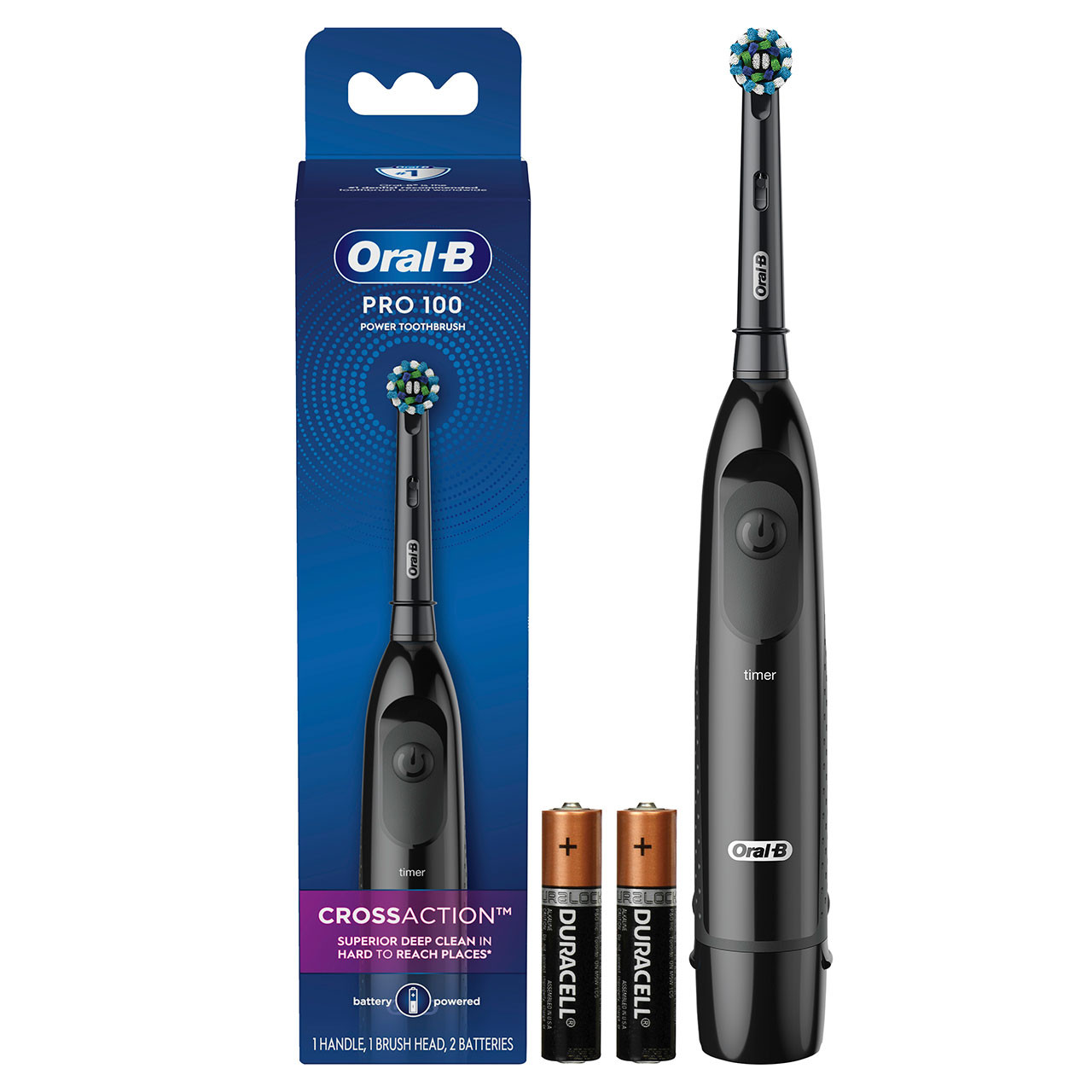 Oral-B Pro 100 Crossaction Pro-serien Svarta | SE_OB24440