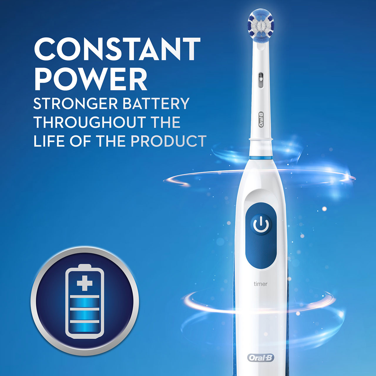 Oral-B Pro 100 Precision Clean Pro-serien Vita Blå | SE_OB66677