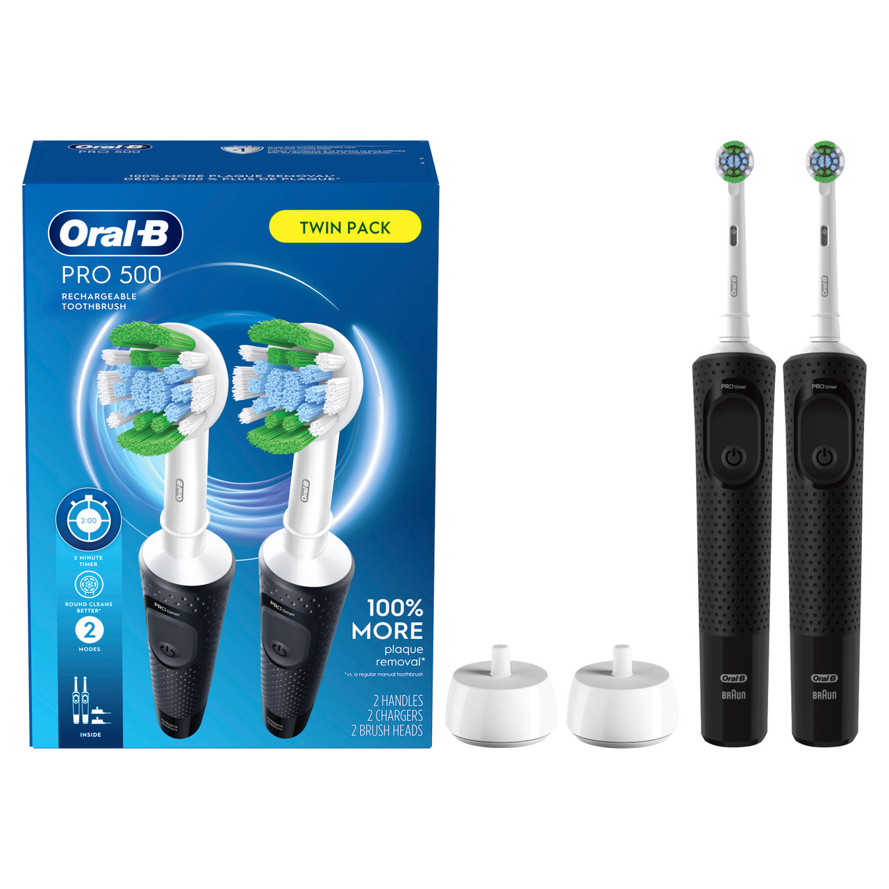 Oral-B Pro 500 Rechargeable Pro-serien Svarta | SE_OB95780