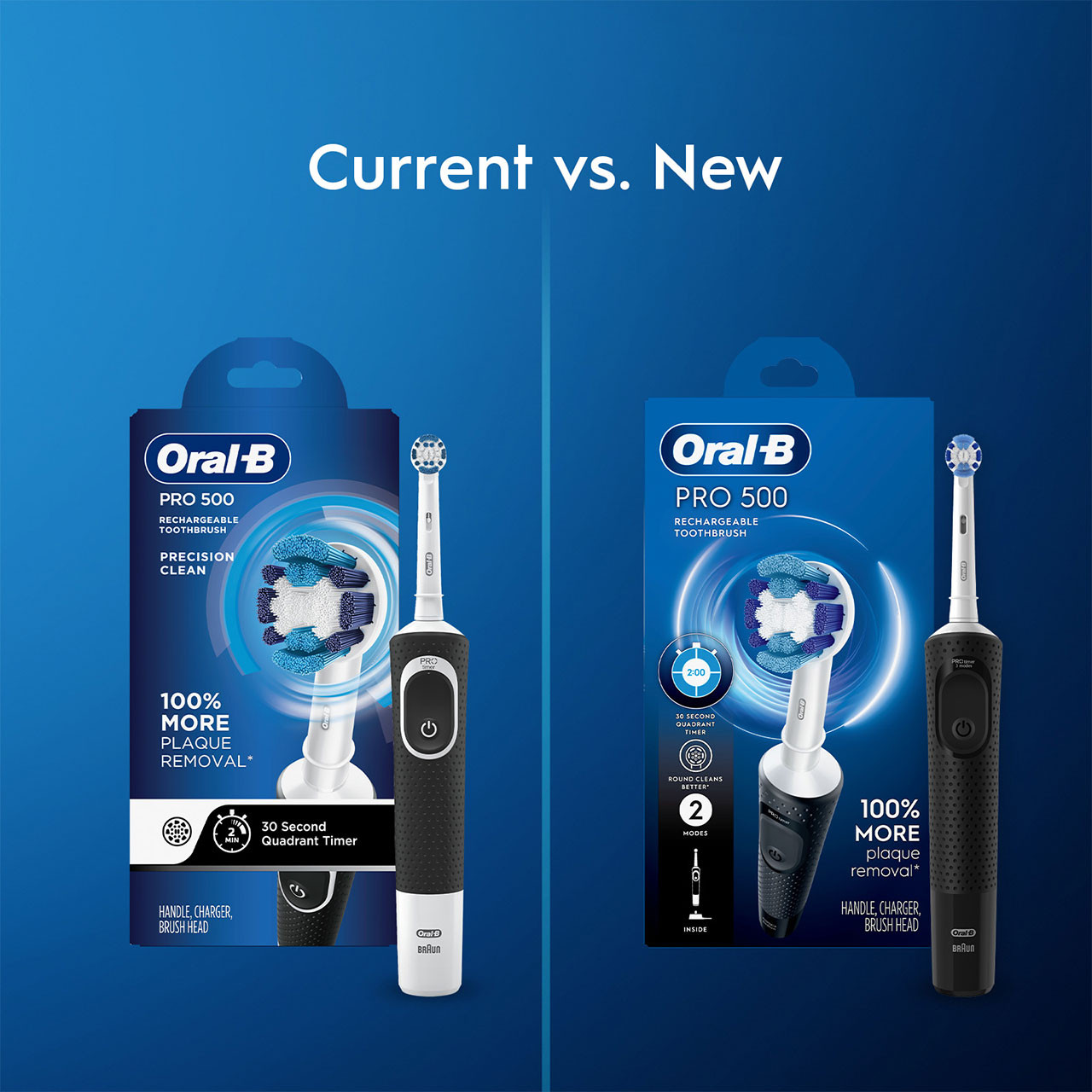 Oral-B Pro 500 Series Pro-serien Vita Svarta | SE_OB14331