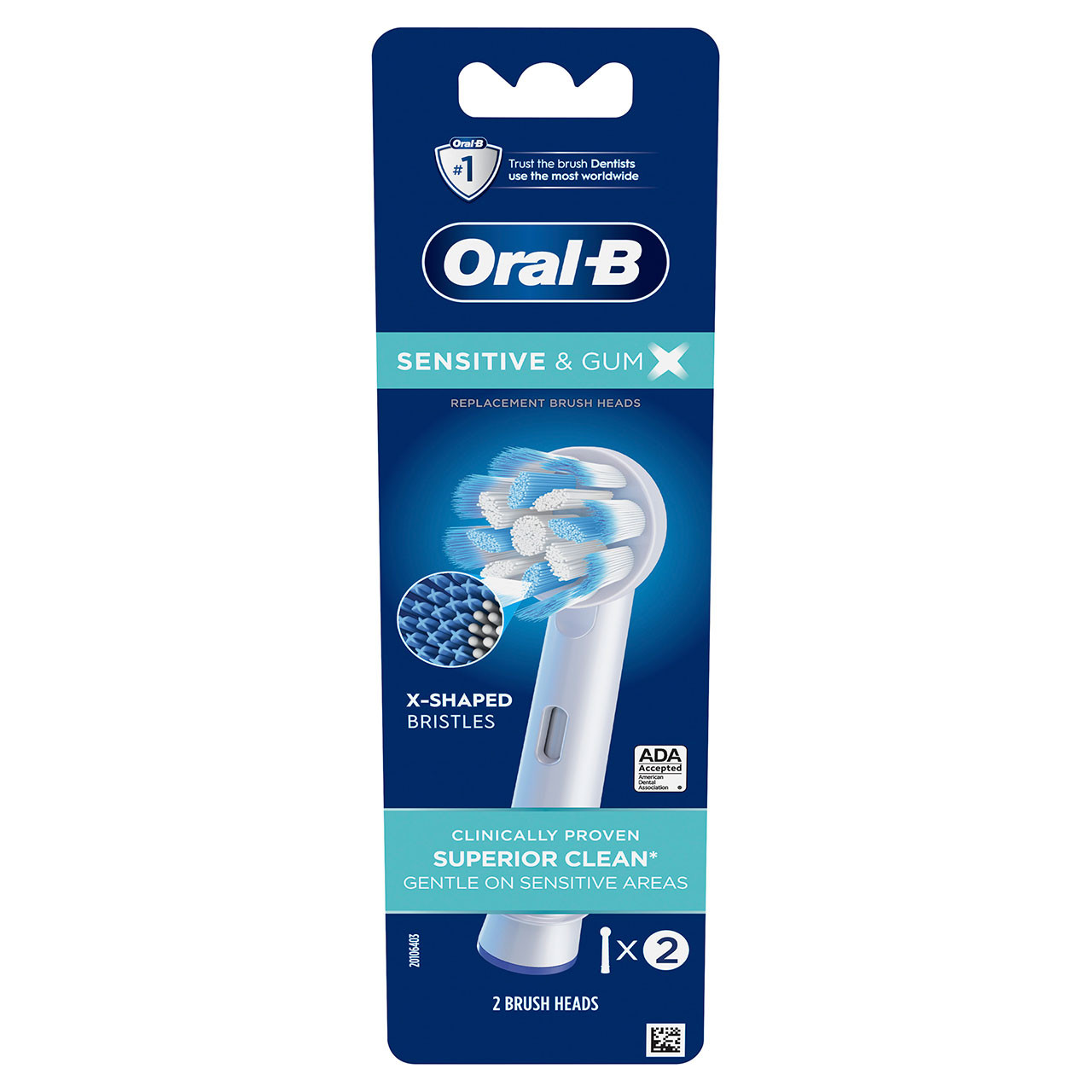 Oral-B Sensitive & Gum X X-Filament Andra borsthuvuden Vita | SE_OB39369