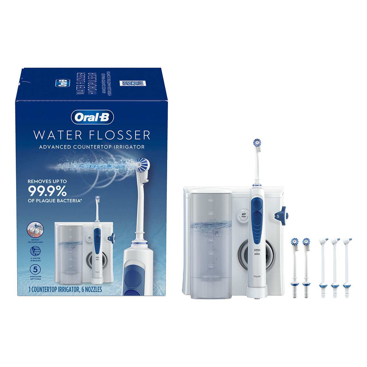 Oral-B Water Flosser Advanced Countertop Irrigator Tillbehör Vita | SE_OB11142