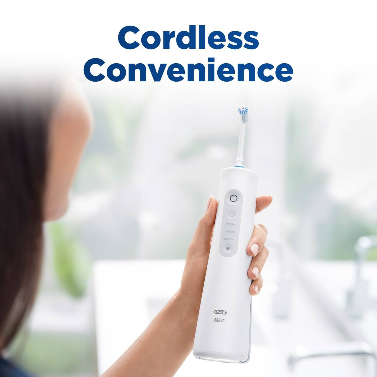 Oral-B Water Flosser Advanced, Portable Oral Irrigator Handle Tillbehör Vita | SE_OB74303