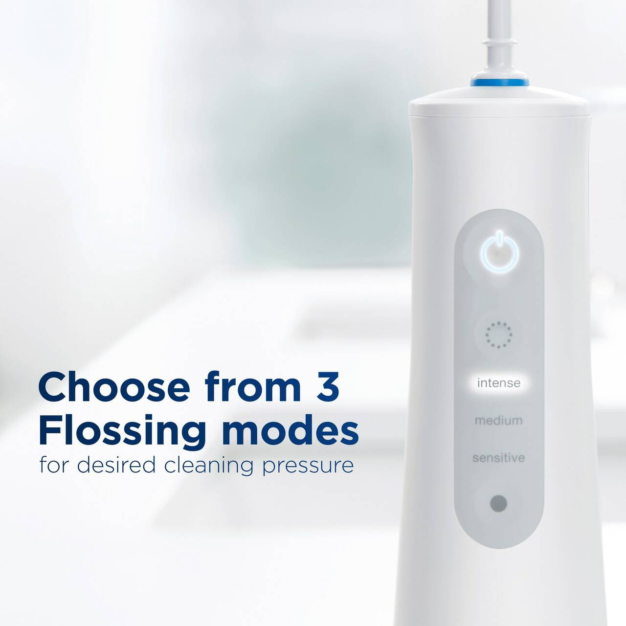 Oral-B Water Flosser Advanced, Portable Oral Irrigator Handle Tillbehör Vita | SE_OB74303