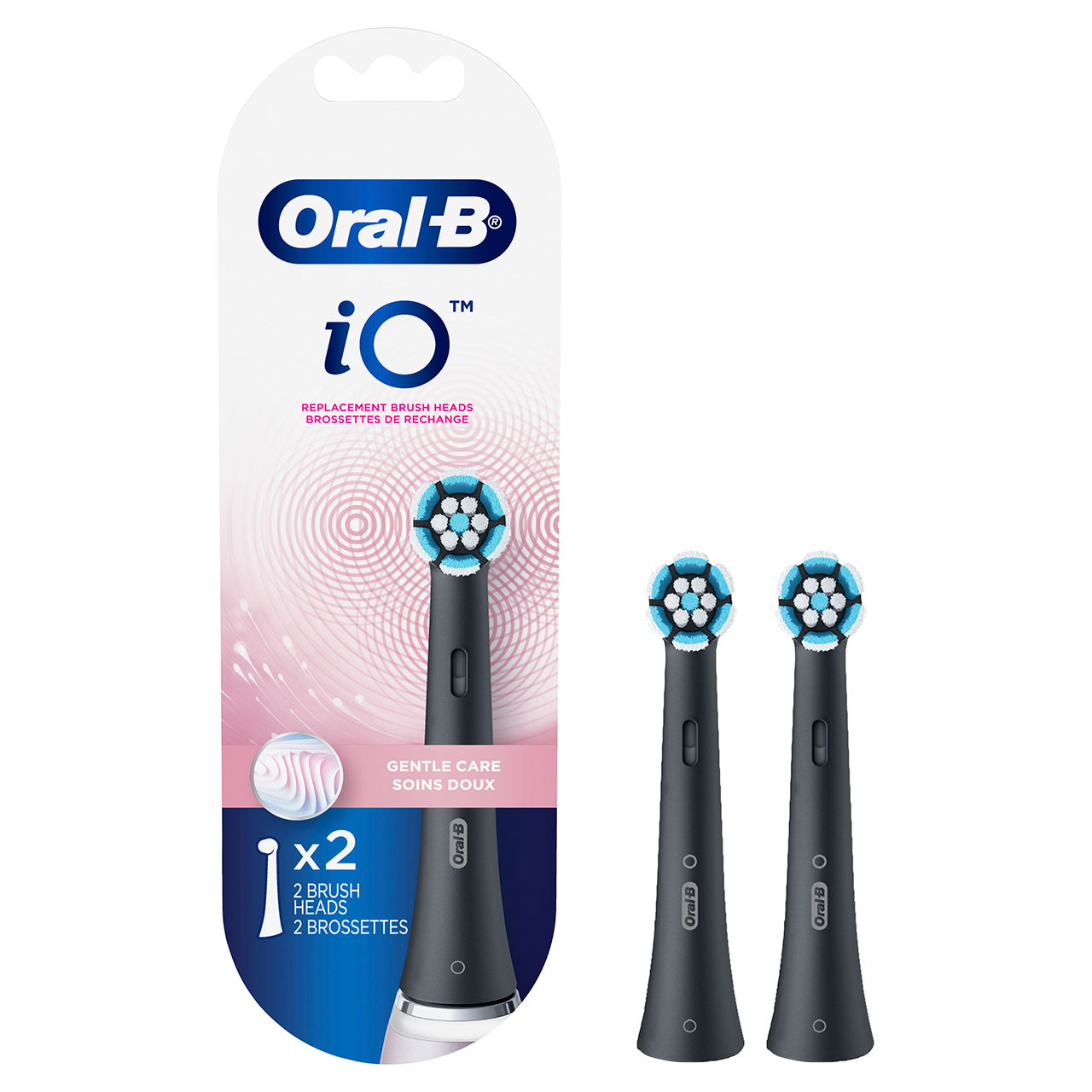 Oral-B iO Gentle Care iO borsthuvuden Svarta | SE_OB80938