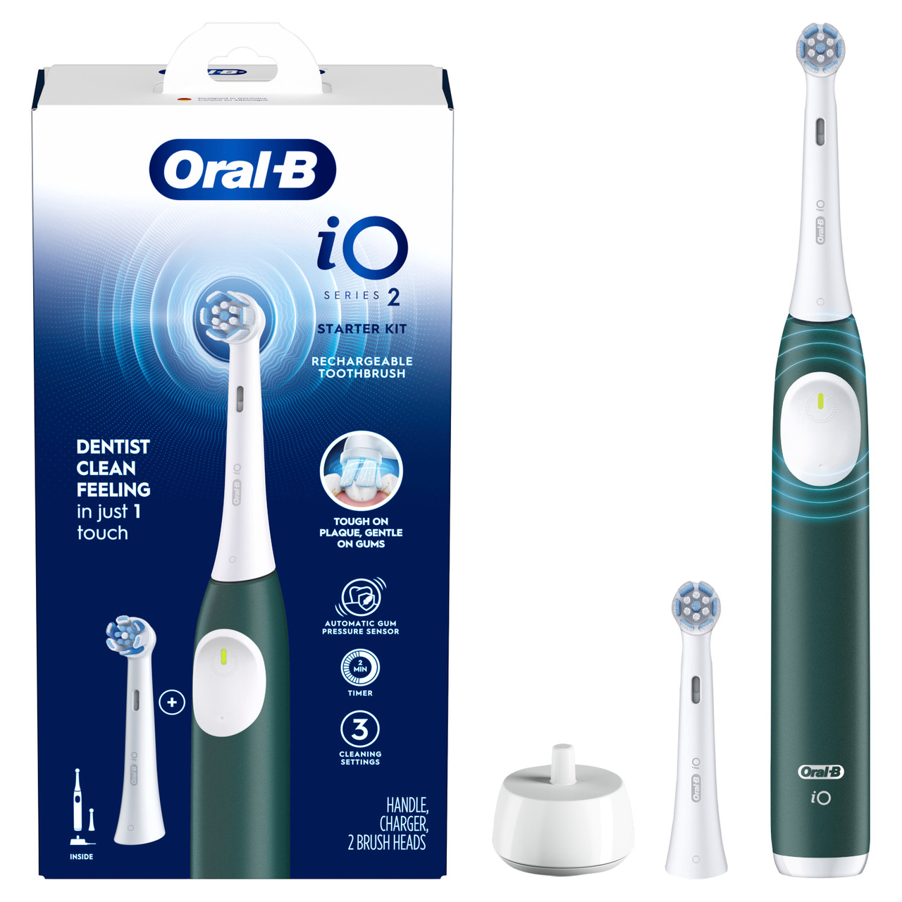 Oral-B iO Series 2 Rechargeable iO-serien Gröna | SE_OB91786